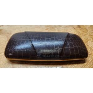 Vintage Sheaffer Faux Gator Hard Shell Case Only For Pen And Pencil Set